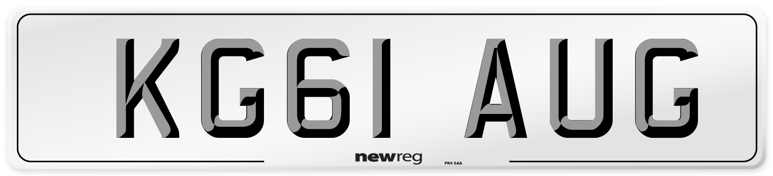 KG61 AUG Number Plate from New Reg